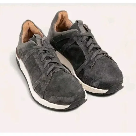 Naot Magnify Suede Sneakers Men's Size 44 US 11 Oily Midnight/Gray Leather